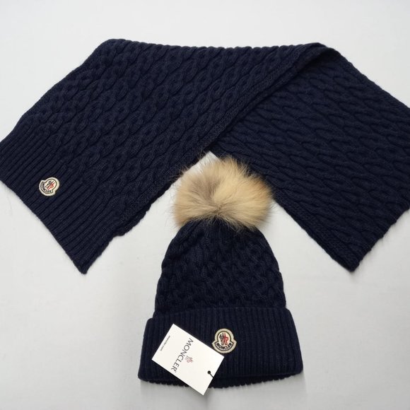 womens moncler hat and scarf set